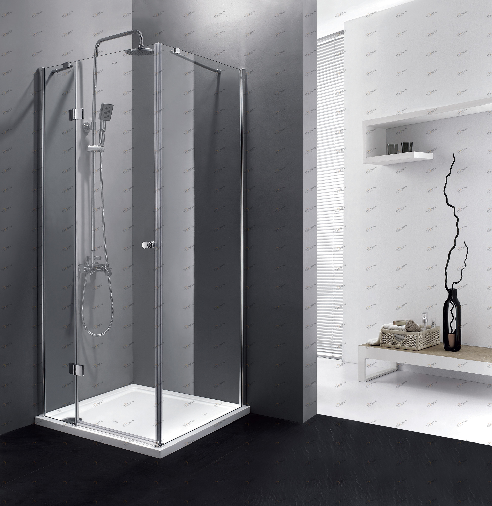 Душевой уголок CEZARES VERONA-W-A-1-90-P-Cr-R