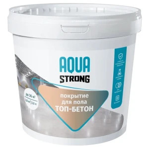 Защитное покрытие для пола Aquastrong топ-бетон глянцевое цвет прозрачный база D 3 кг