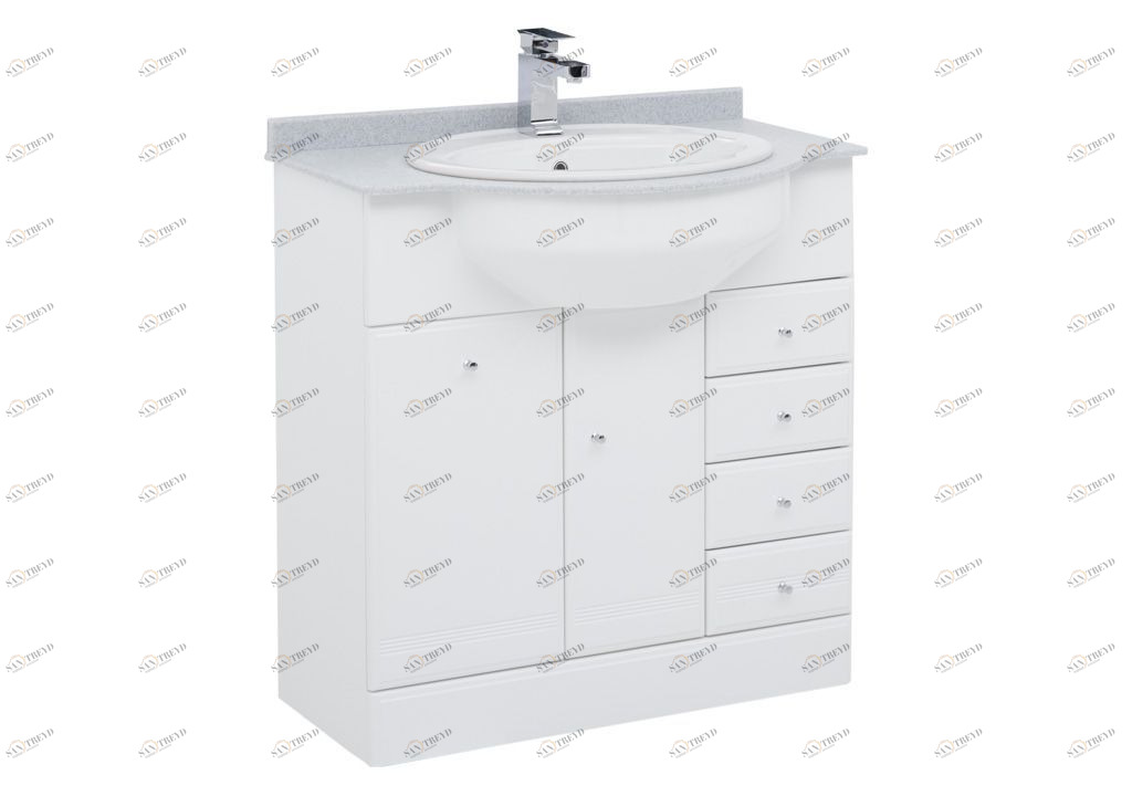 Тумба под раковину Aquanet Марсель 80 б/к белый sun-id-276069