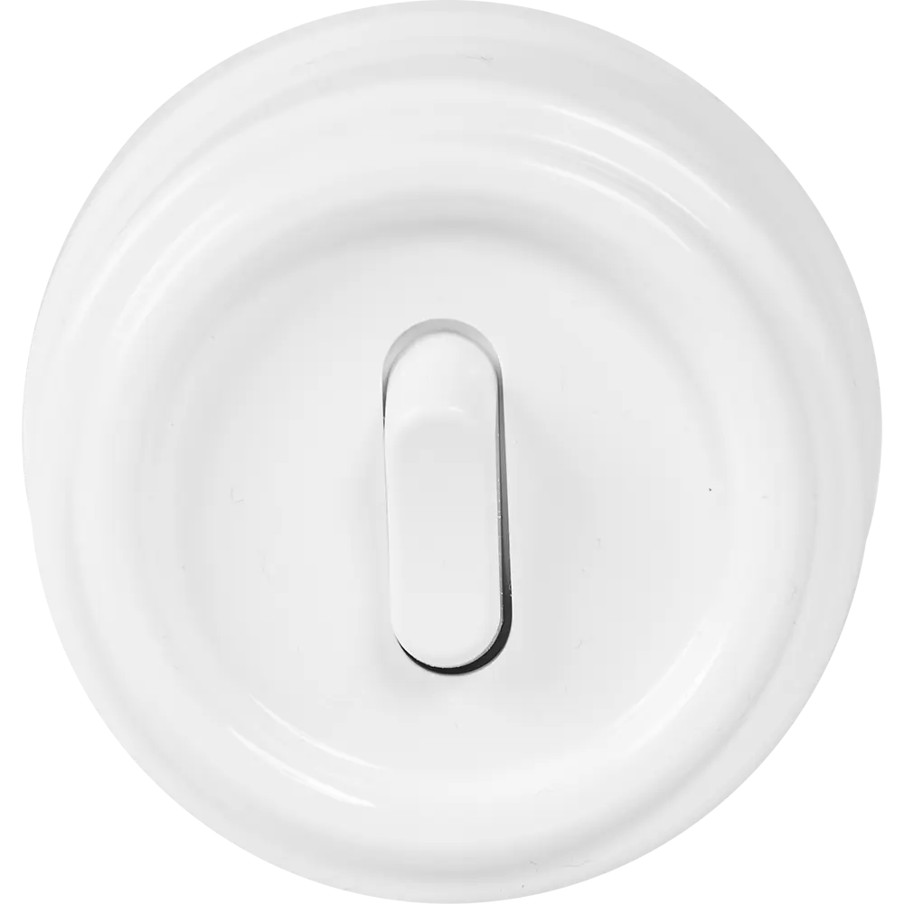 Выключатель накладной Electraline 1 клавиша цвет проходной белый Ретро STLM-2195470 - Вид №1