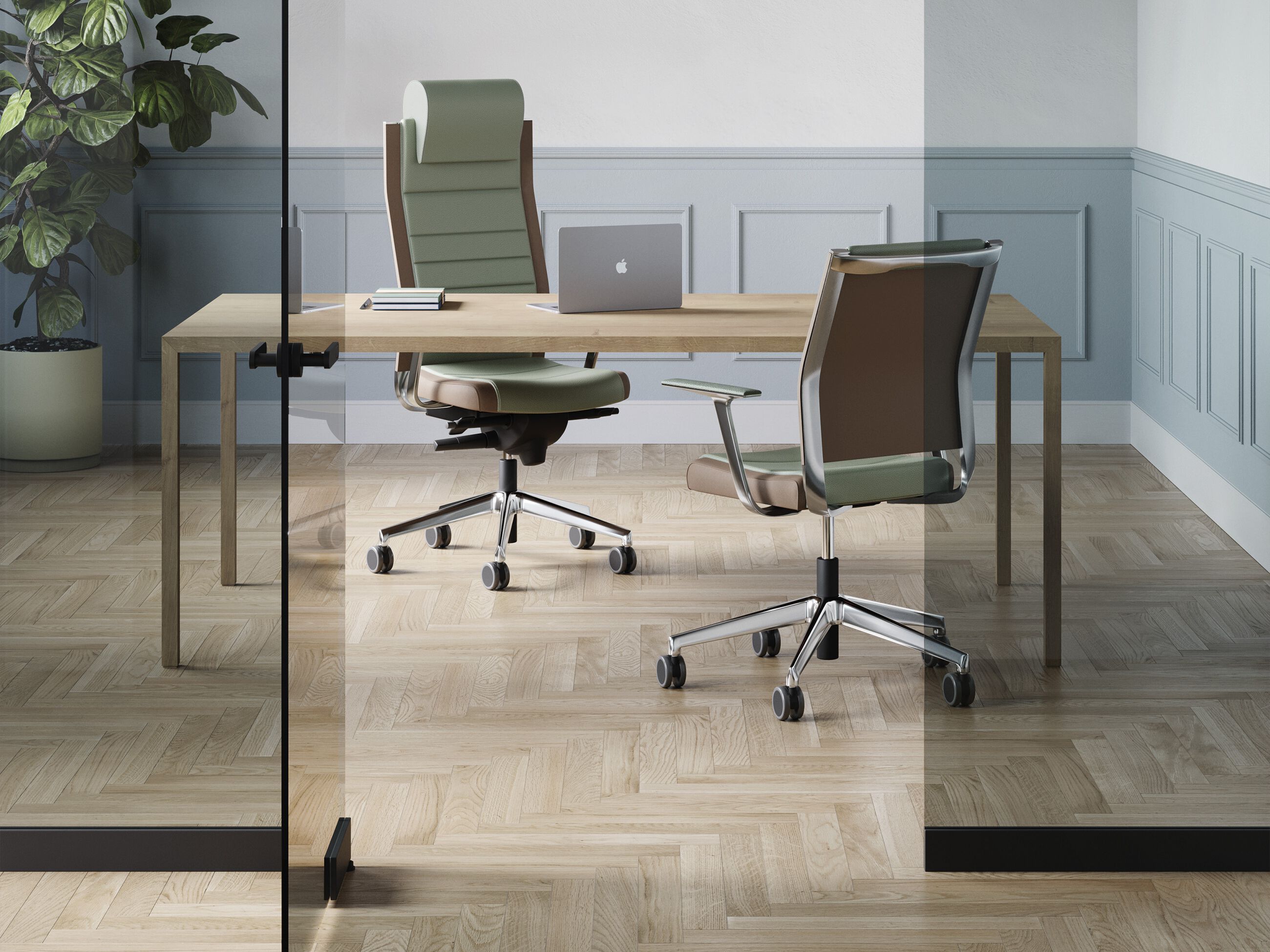 Вращающееся офисное кресло с колесами Kastel Kosmo ARCH-00144194 - Вид №1