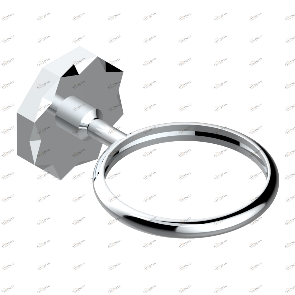 U2P-537 Настенный держатель без стакана Thg-paris Nihal porcelaine noire Хром U2P-537 CAT.A