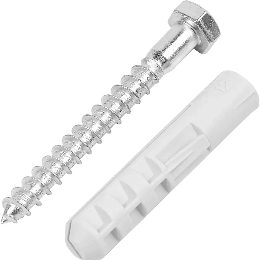 Дюбель распорный нейлоновый Dilwis 12x60мм 8 шт. в комплекте с шурупом STLM-2053789 - Вид №4