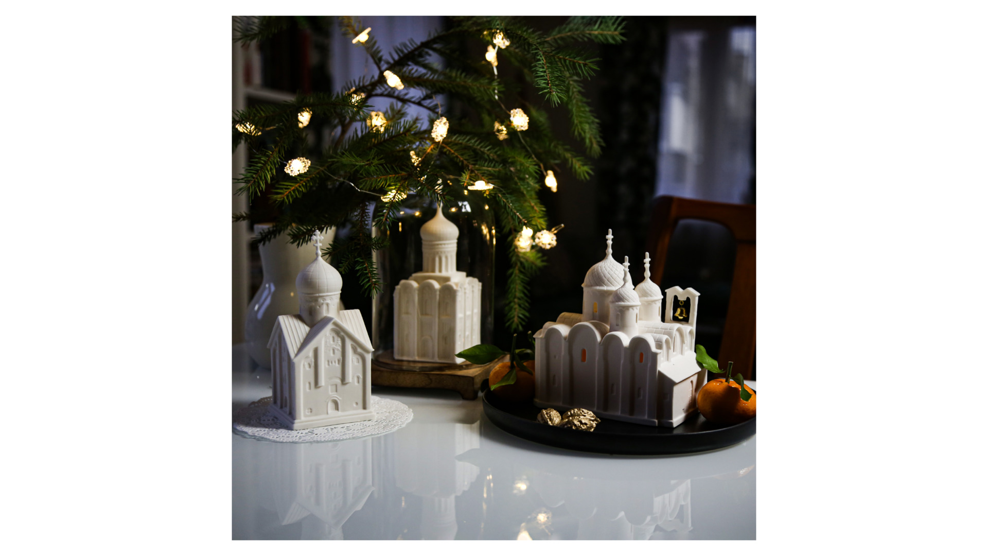 10647241 RUPOR manufactory Скульптура "Храм Покрова на Нерли" Фарфор  - Вид №5