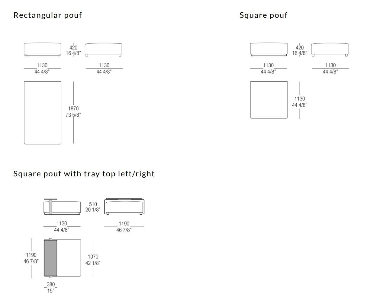 3-местный тканевый диван MisuraEmme CANNES ARCH-00004100 - Вид №8