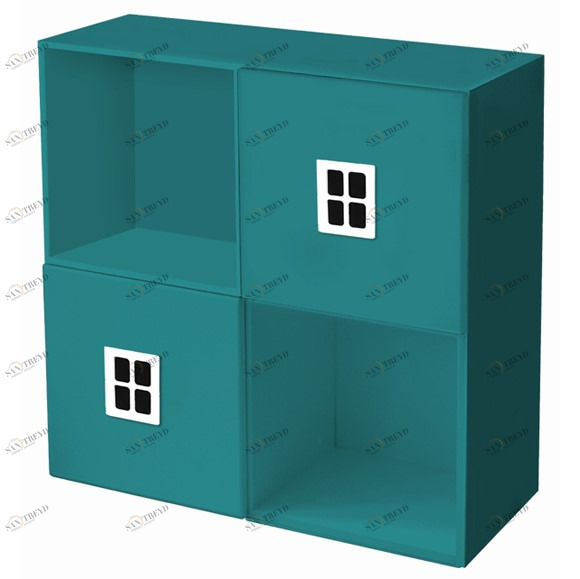 Полка детская квадратная "Амстердам-2" МАНДАРИН АМСТЕРДАМ 179508 Зеленый Santreyd 