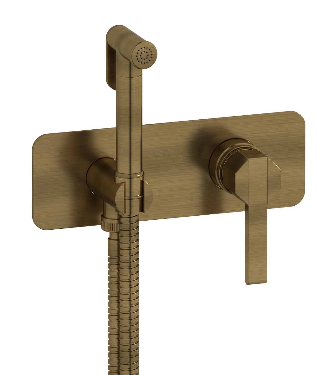 Внешние части гигенического душа со смесителем. WE ARE IB bl706mb Modern Bronze Belmondo 