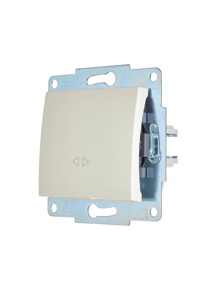 ASTI Выключатель промежуточный жемчужно-белый перламутр механизм LEZARD 7081-3088-107 - Вид №2