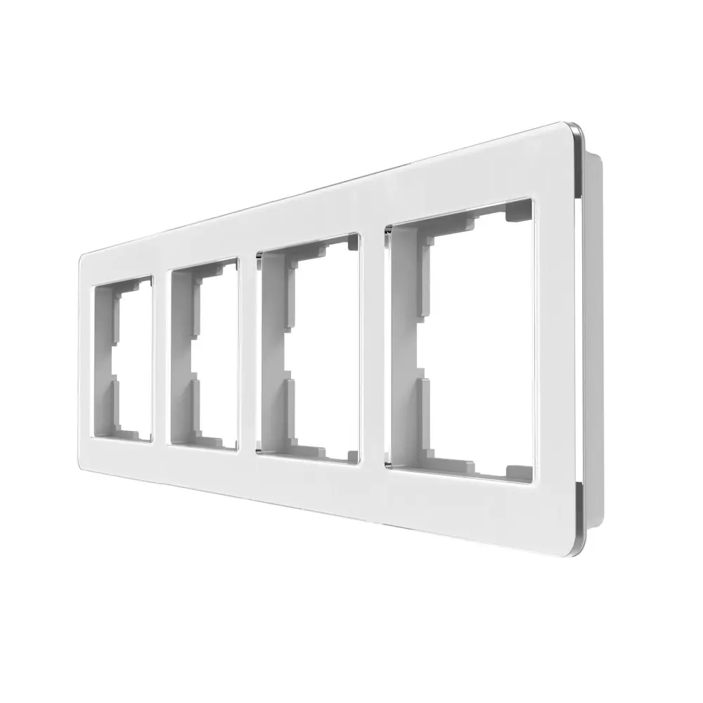 Рамка Werkel Acrylic для розеток и выключателей - парящий дизайн в белом цвете 86884230 STLM-0072310 - Вид №1