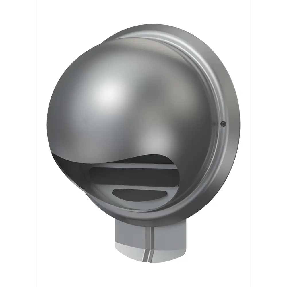 Выход стенной Era D160 мм нержавеющая сталь цвет серый 82270296 STLM-2184753 