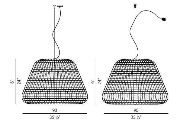 Открытый ротанга подвесной светильник Panzeri Ralph ARCH-00042134 - Вид №7