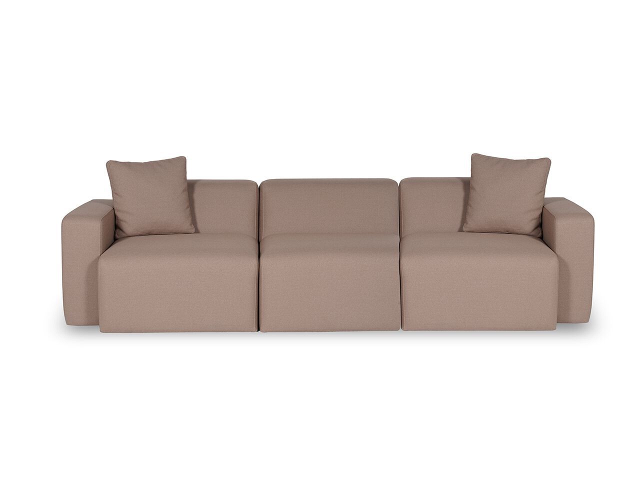 Модульный линейный диван из ткани NDESIGN шоколад ARCH-00029128 - Вид №1