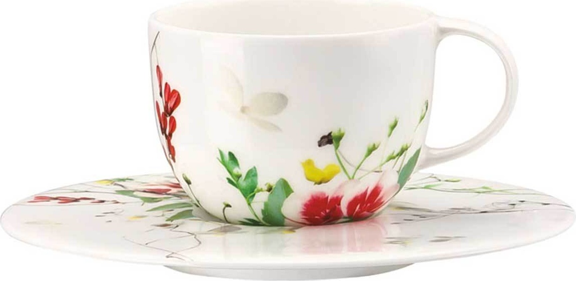 10561844 Rosenthal Чашка для эспрессо с блюдцем Rosenthal Дикие цветы 80мл, фарфор Фарфор 