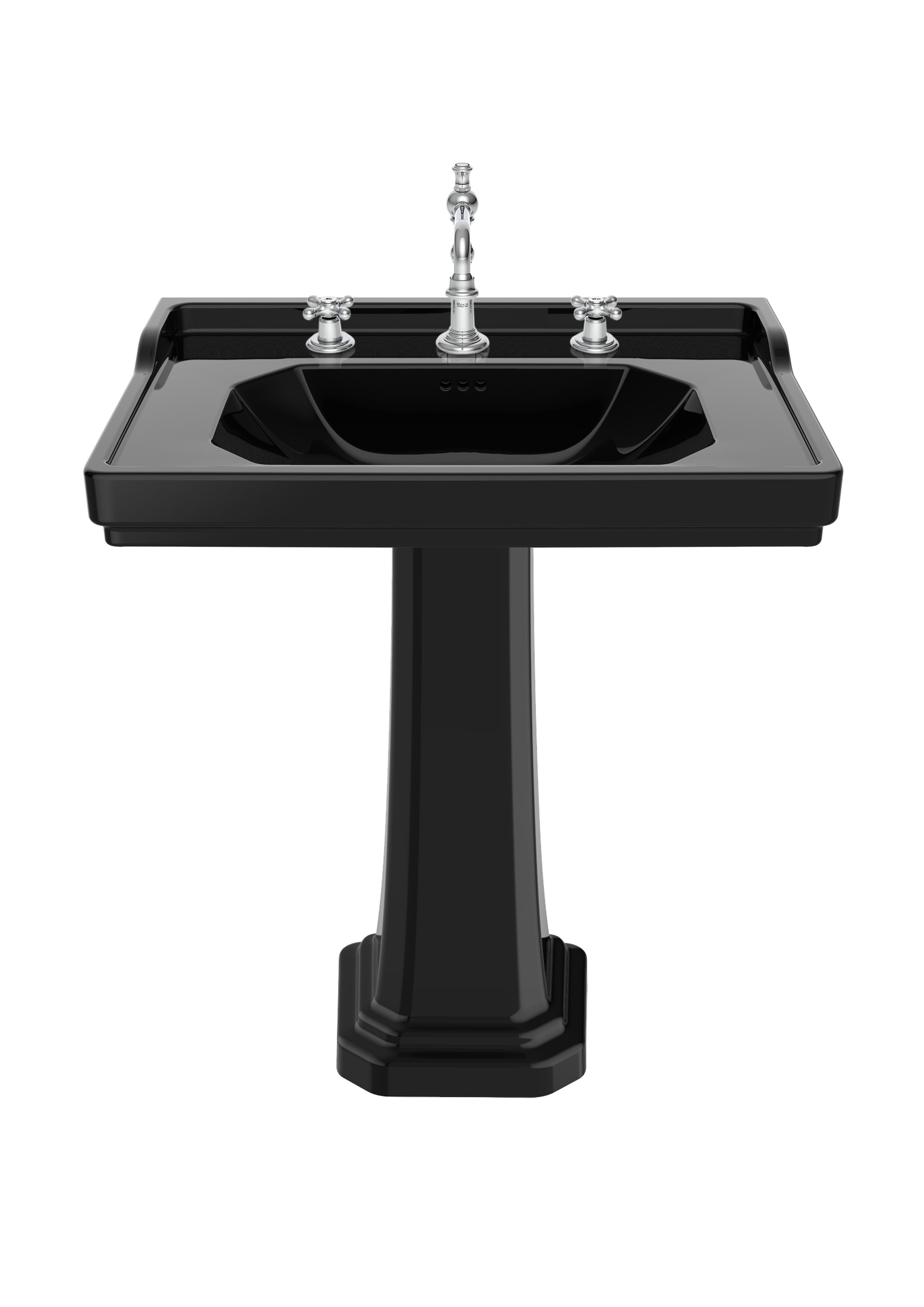 A3270A0563 Настенный фарфоровый умывальник на тумбе с 3 отверстиями ROCA Carmen - Вид №1