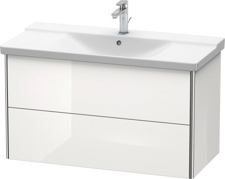 XS418200909 XSquare Тумбочка подвесная Светло-голубой матовый декор Duravit - Вид №2