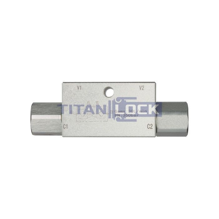 Гидрозамок двусторонний, 1.1/4", BP/BP, сталь, TLDHL1.1/4FF TITAN LOCK  - Вид №1