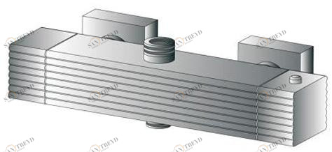 RUBINETTERIE STELLA Смеситель для душа с термостатом на 2 отверстия Casanova 3287tm