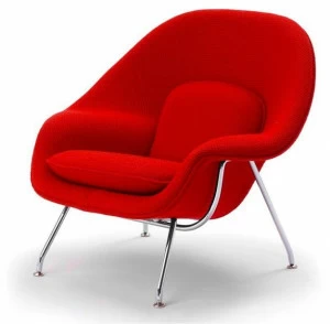 KNOLL Кресло из ткани с подлокотниками Womb™