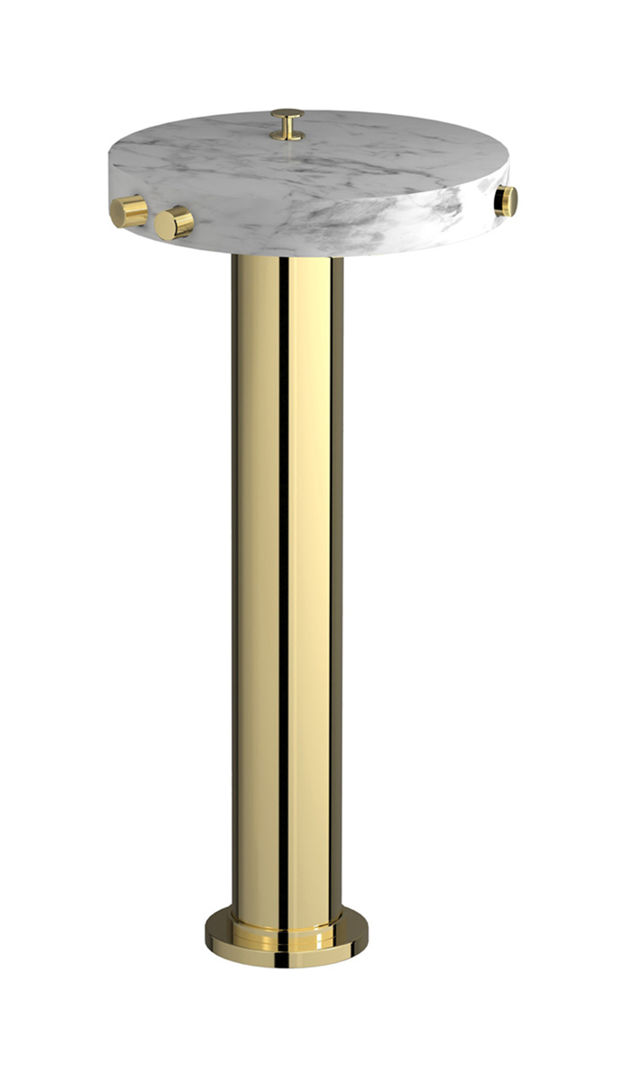 Напольный смесиель для ванны с встроенным душем. WE ARE IB mr399ii_1 Pale Gold Marmo