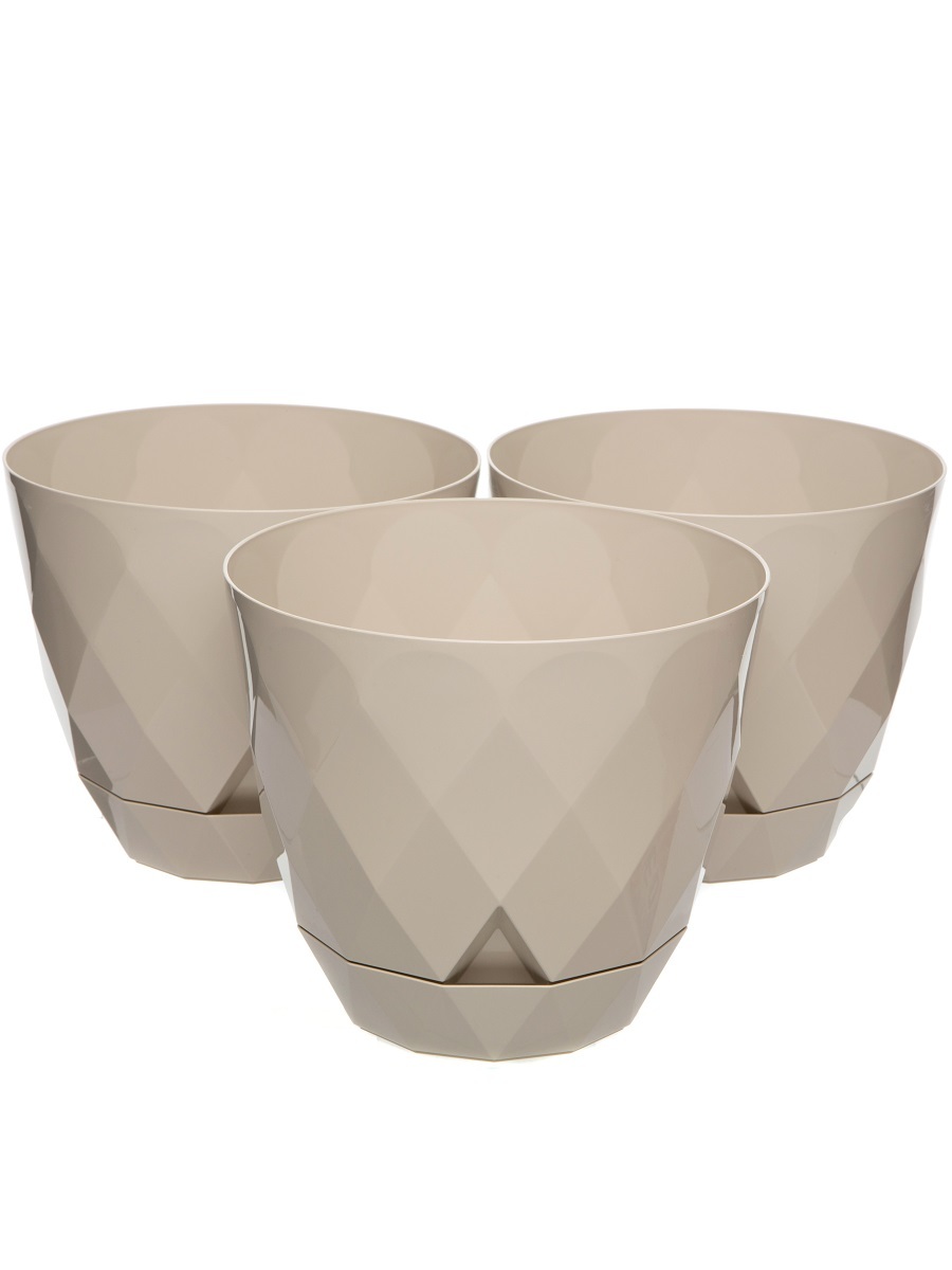 Горшок для цветов Rico 4.8L Beige NAVAKO 16126 - Вид №3