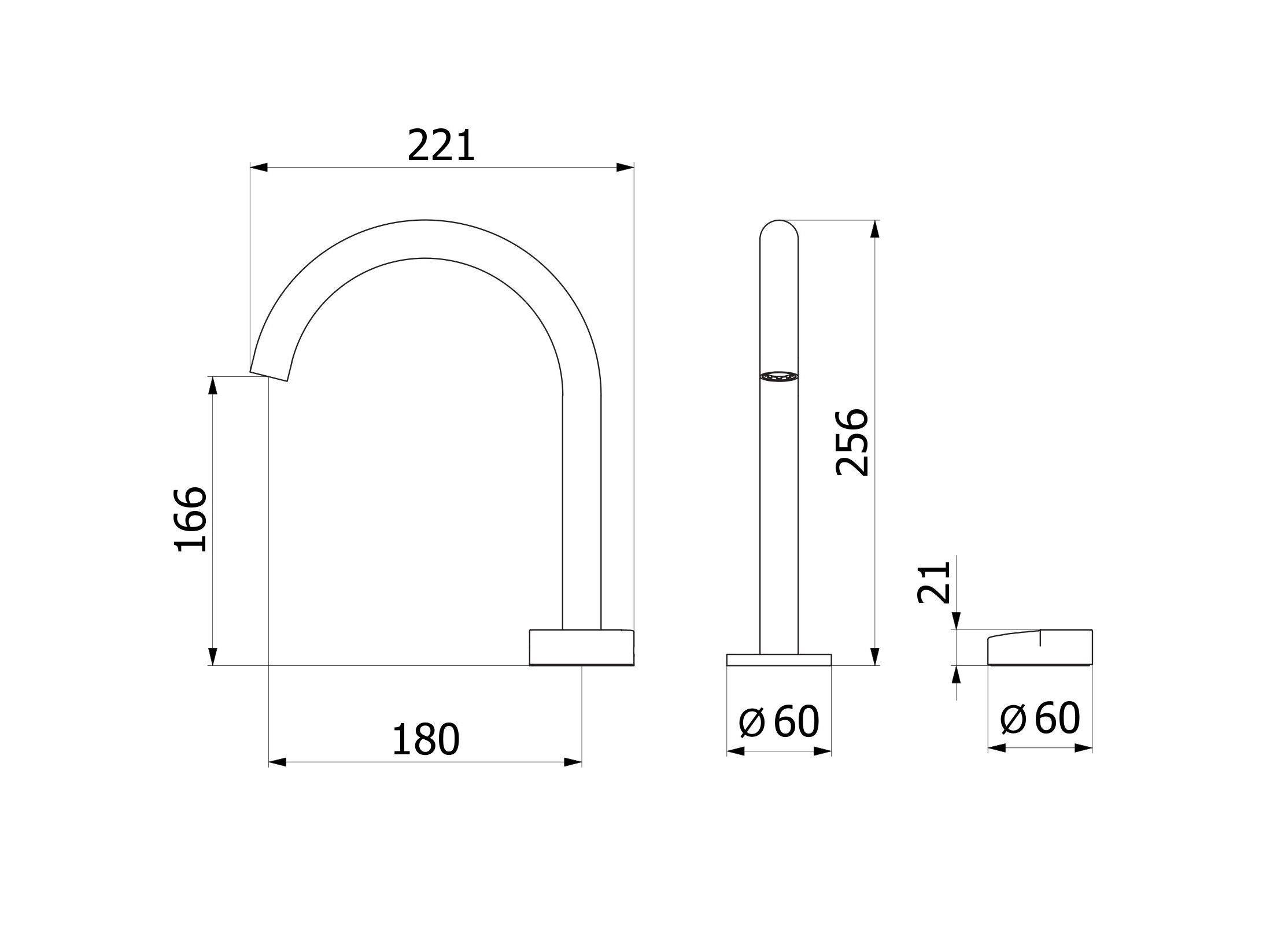 Смеситель для раковины с 2 отверстиями из нержавеющей стали IB торт ARCH-00086341 - Вид №1