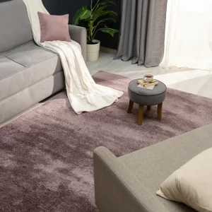 Ковер полиэстер Ribera 01800A 80x150 см цвет лиловый 82539410 STLM-2196300