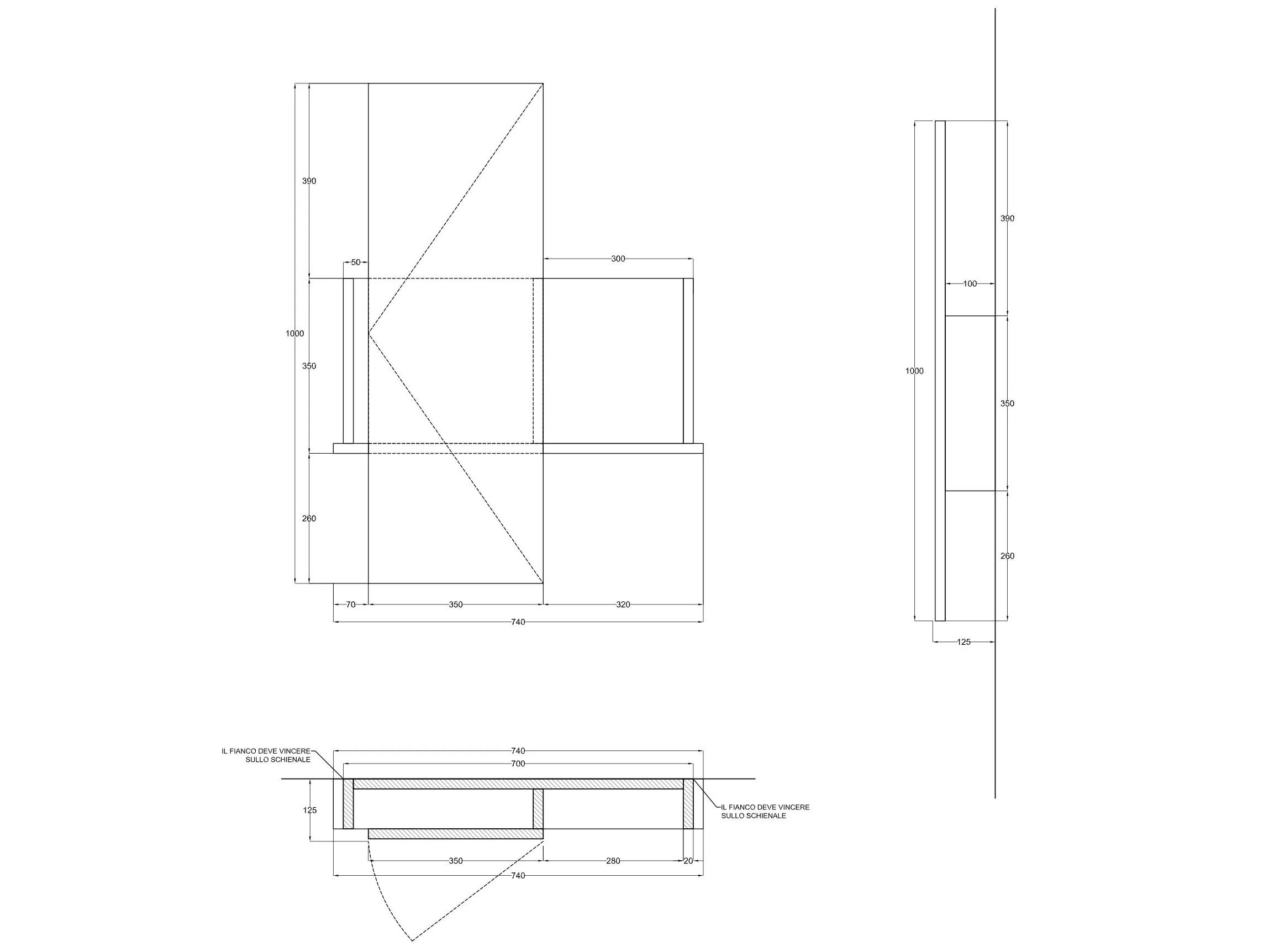 Прямоугольное зеркало Fenix-NTM® для ванной комнаты с полкой Ceramica Cielo Тео ARCH-00119950 - Вид №3
