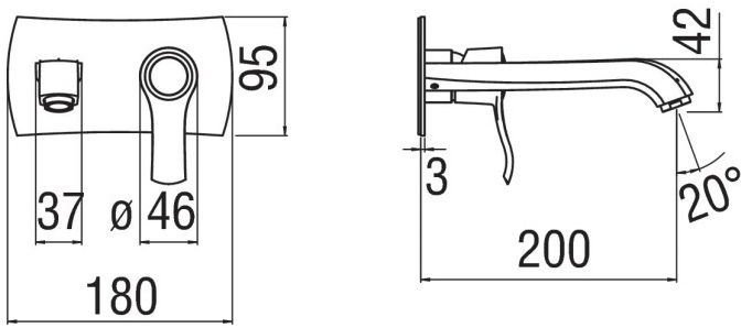 Nobili Rubinetterie Смеситель для умывальника, однорычажный Sofì Si98198/1cr - Вид №1