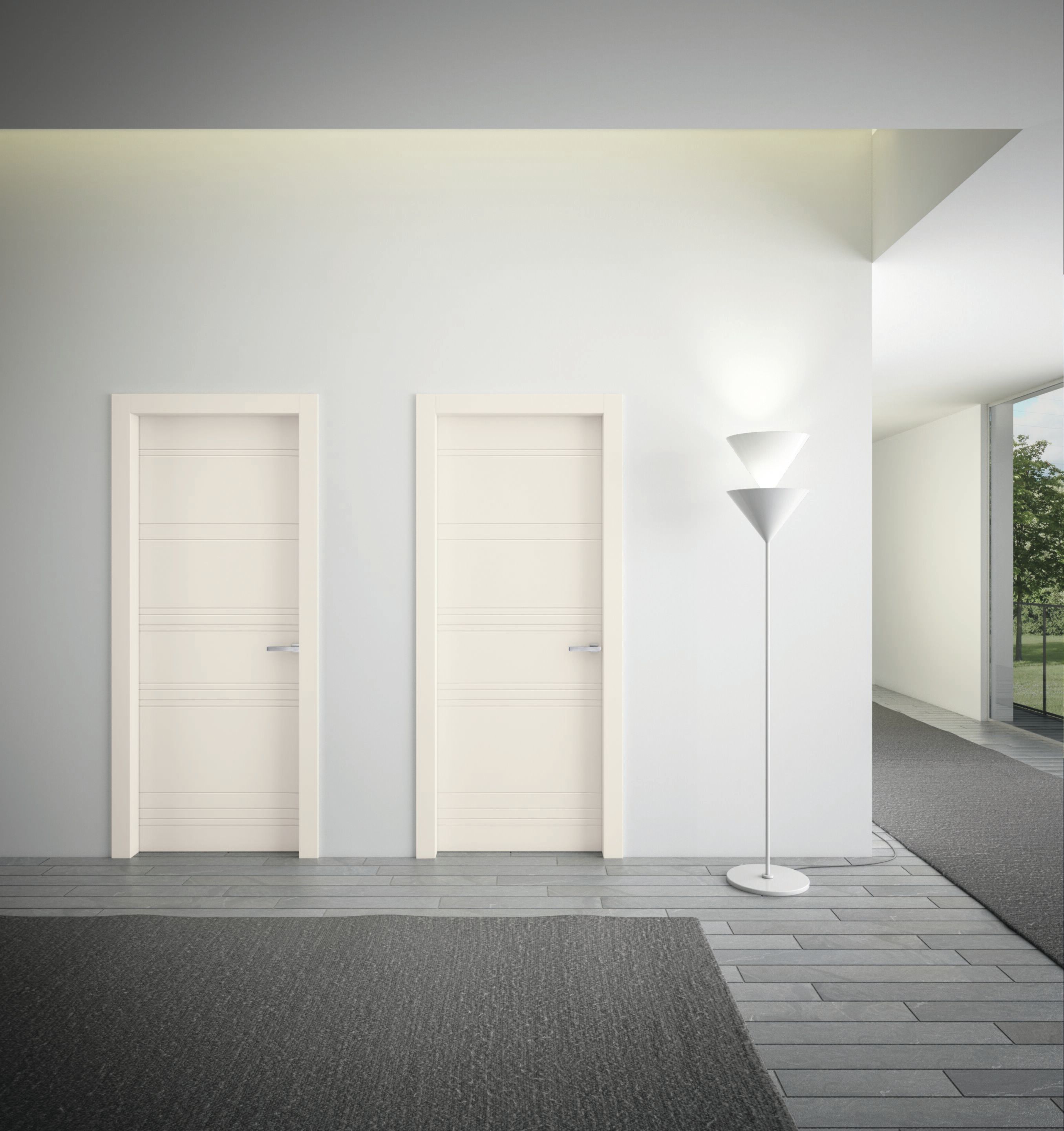 Деревянная дверь со скрытыми петлями PIVATO le porte UNICA ARCH-00106556 - Вид №2