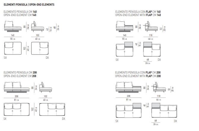 Кожаный диван Minotti Коннери ARCH-00151868 - Вид №6
