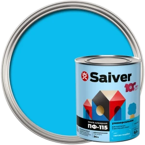 Эмаль ПФ-115 Saiver Lux цвет светло-голубой 0.8 кг 83402378 STLM-2013291