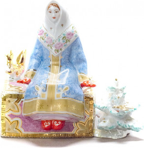 10618096 Дулевский фарфор Скульптура "Морозко" Фарфор