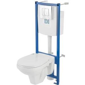 Комплект инсталляция с унитазом Рио Rosa с кнопкой