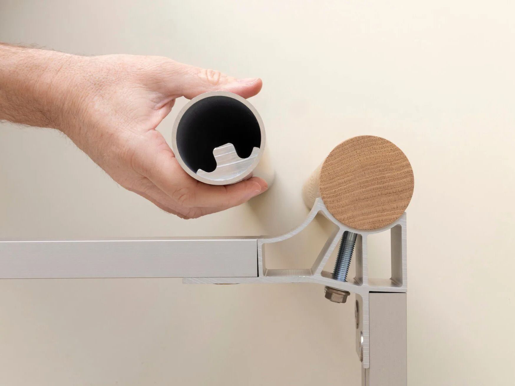 Прямоугольный стол с алюминиевыми или твердыми дубовыми ножками Hay пристройка ARCH-00111000 - Вид №24