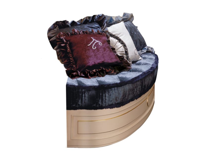 Изогнутая мягкая скамейка из ткани Martini Interiors эмоции ARCH-00063275