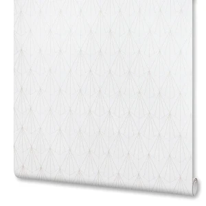 Обои флизелиновые Geo D белые 0.53 м A18701