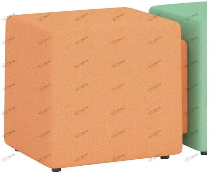 Ersa Модульный модульный квадратный пуф из ткани Carnival sun-id-1379261