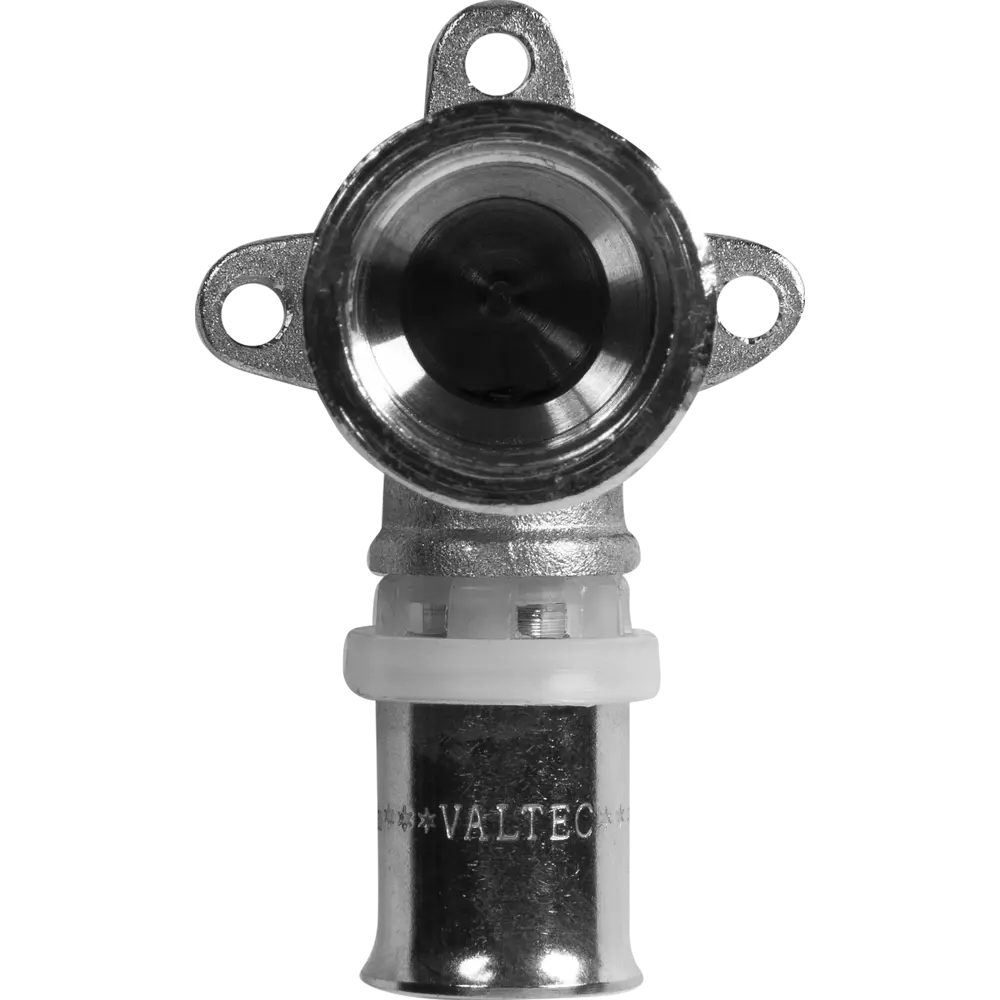 Водорозетка Valtec 1/2"x16 мм ВР никелированная латунь VTM.254.N.001604 STLM-2063640 - Вид №1