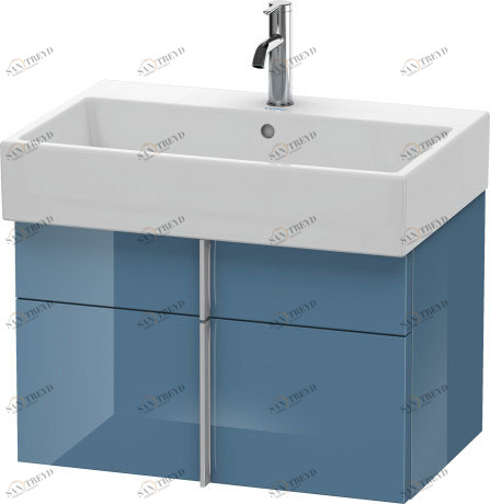VA650604747 Vero Air Тумбочка подвесная Каменно-синий глянцевый лак Duravit