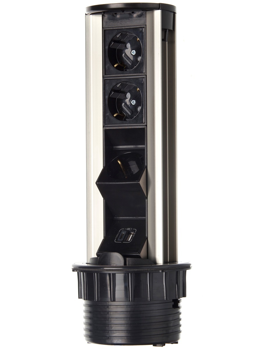 Блок электрических розеток Solo 12005 Silver NAVAKO 