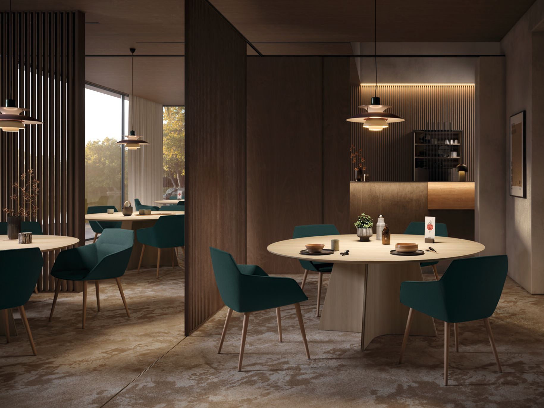 Круглый деревянный стол Brunner волна ARCH-00100503 - Вид №3