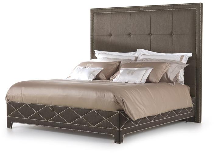 Gianfranco Ferré Home Кровать King size из ткани с высоким изголовьем sun-id-1502427 - Вид №1