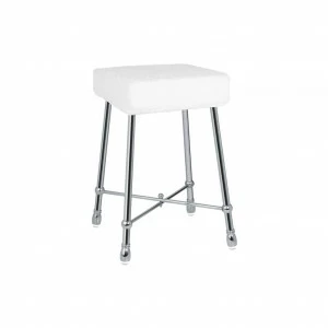ФС01-6132 ФС01-6132 Табурет квадратный, однотонный ТАРЕЛКИ Cristal & Bronze STOOLS