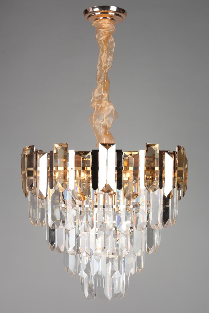 Подвесная люстра Omnilux Lariano OML-81303-13 OMNILUX ДИЗАЙНЕРСКИЕ, LARIANO 337196 Золото;прозрачный  - Вид №2