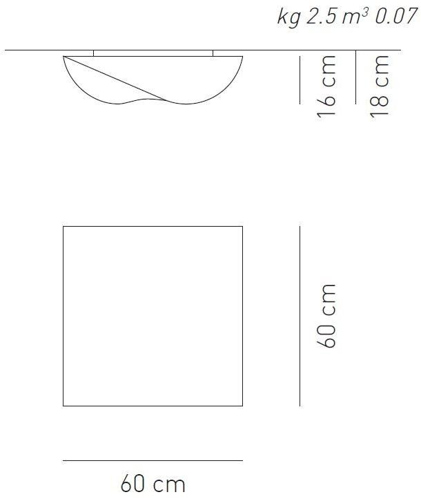 AXOLIGHT Потолочный светильник из ткани Stormy sun-id-1375705 - Вид №6