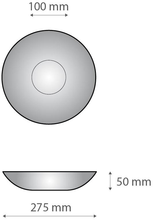 Alumina Декоративная чаша из двнеалюминия Dvne capsule collection D.sf30b0  - Вид №3