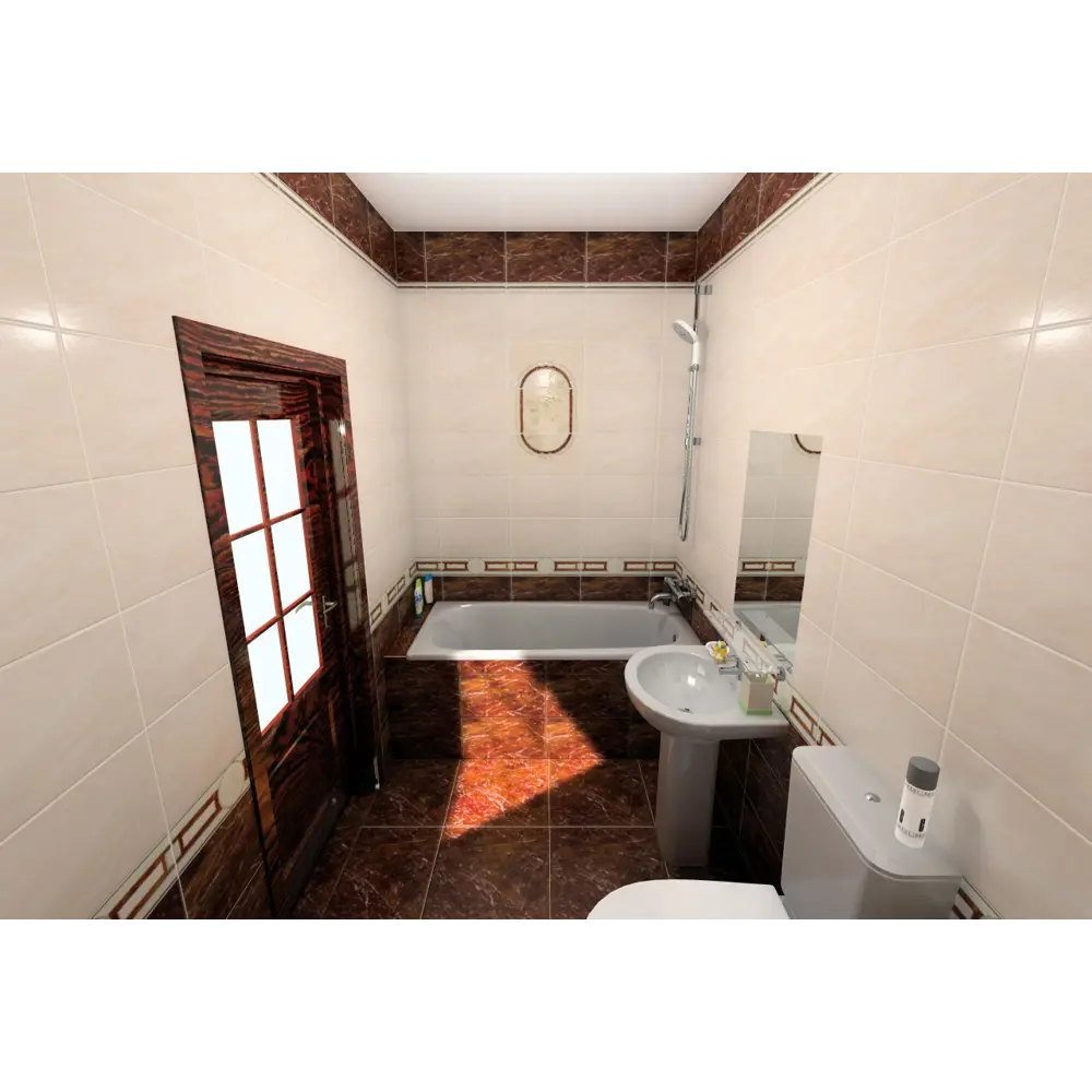 Плитка настенная Pietra 23x40 см 1.38 м2 цвет тёмно-коричневый 14175282 STLM-2060059 Santreyd  - Вид №4
