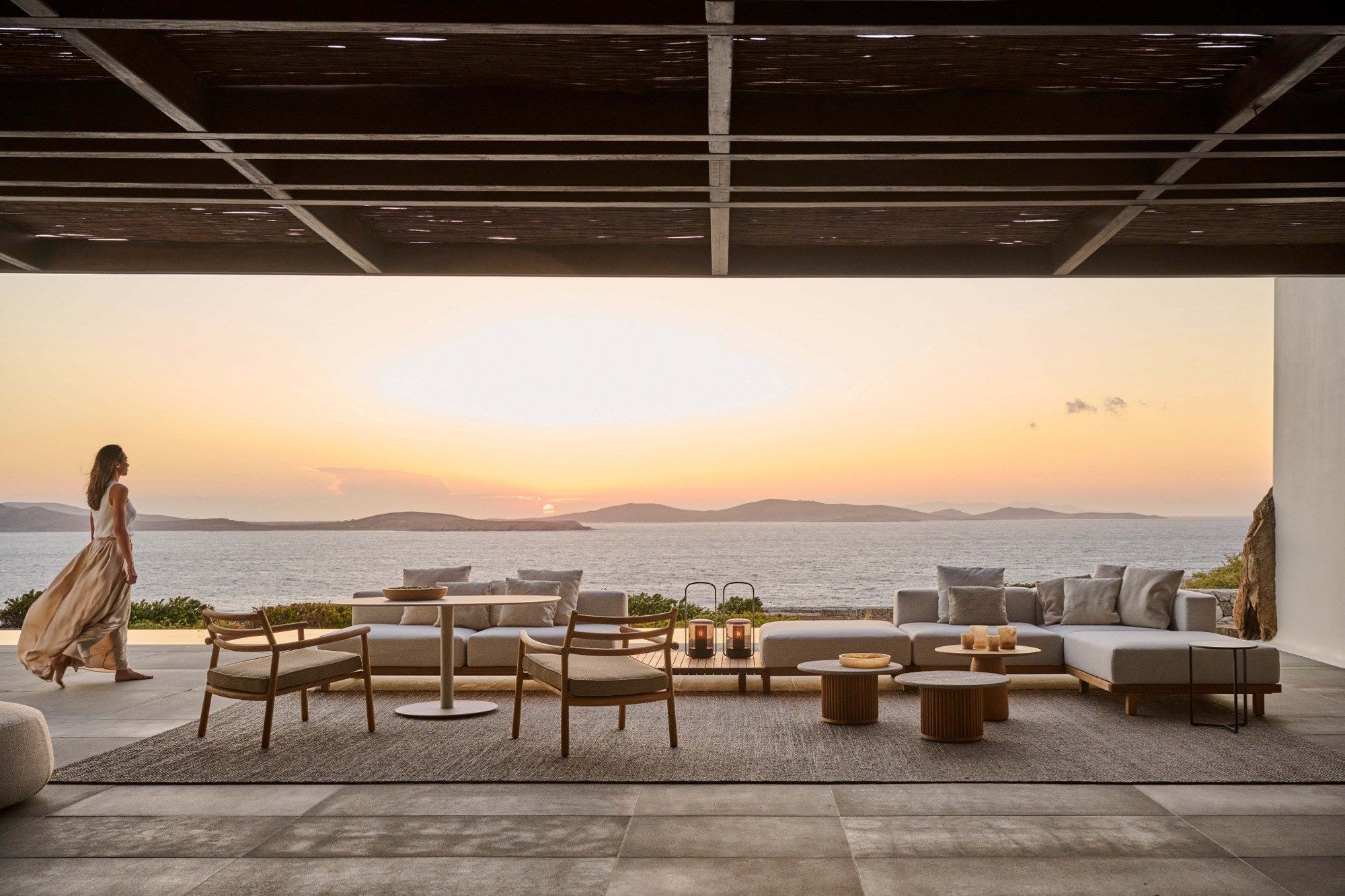 Садовое кресло из тикового дерева с подлокотниками TRIBÙ Ukiyo ARCH-00107788 - Вид №10