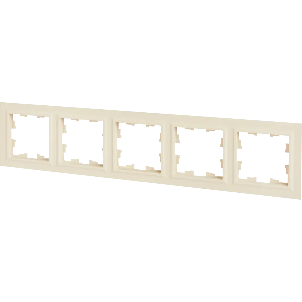 Рамка IEK Brite-5 для розеток и выключателей в бежевом цвете 87761298 STLM-1118965 - Вид №2