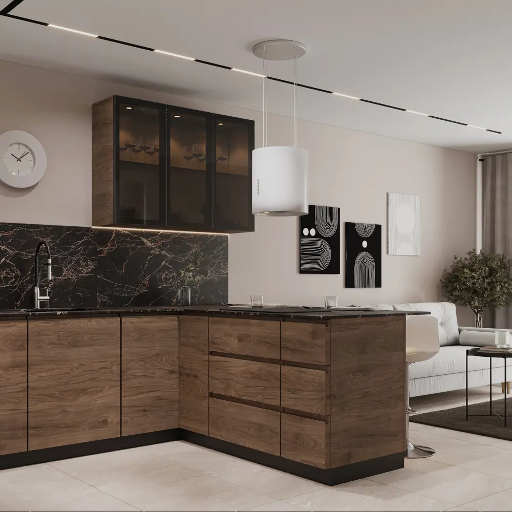 Фасад кухонный DELINIA ID Токио 32.8×76.5 см в стиле темное дерево 86423436 STLM-0878362 - Вид №9